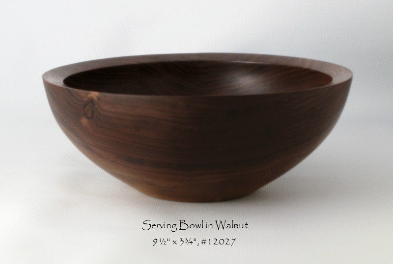Serving Bowl in Reclaimed Black Walnut