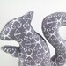 Squirrel Softie Stuffed Animal Plush Squirrel Baby Toy Grey White
