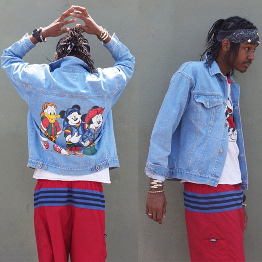 80s Disney MIckey Mouse Denim Jacket
