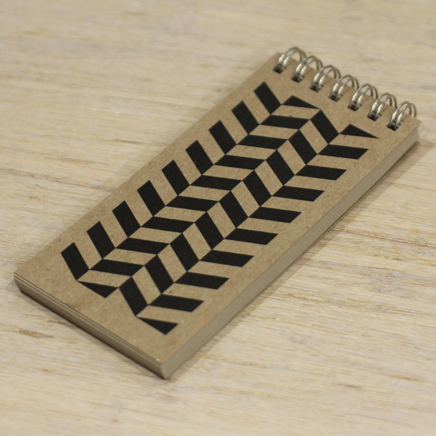 modern graphics braid notebook.