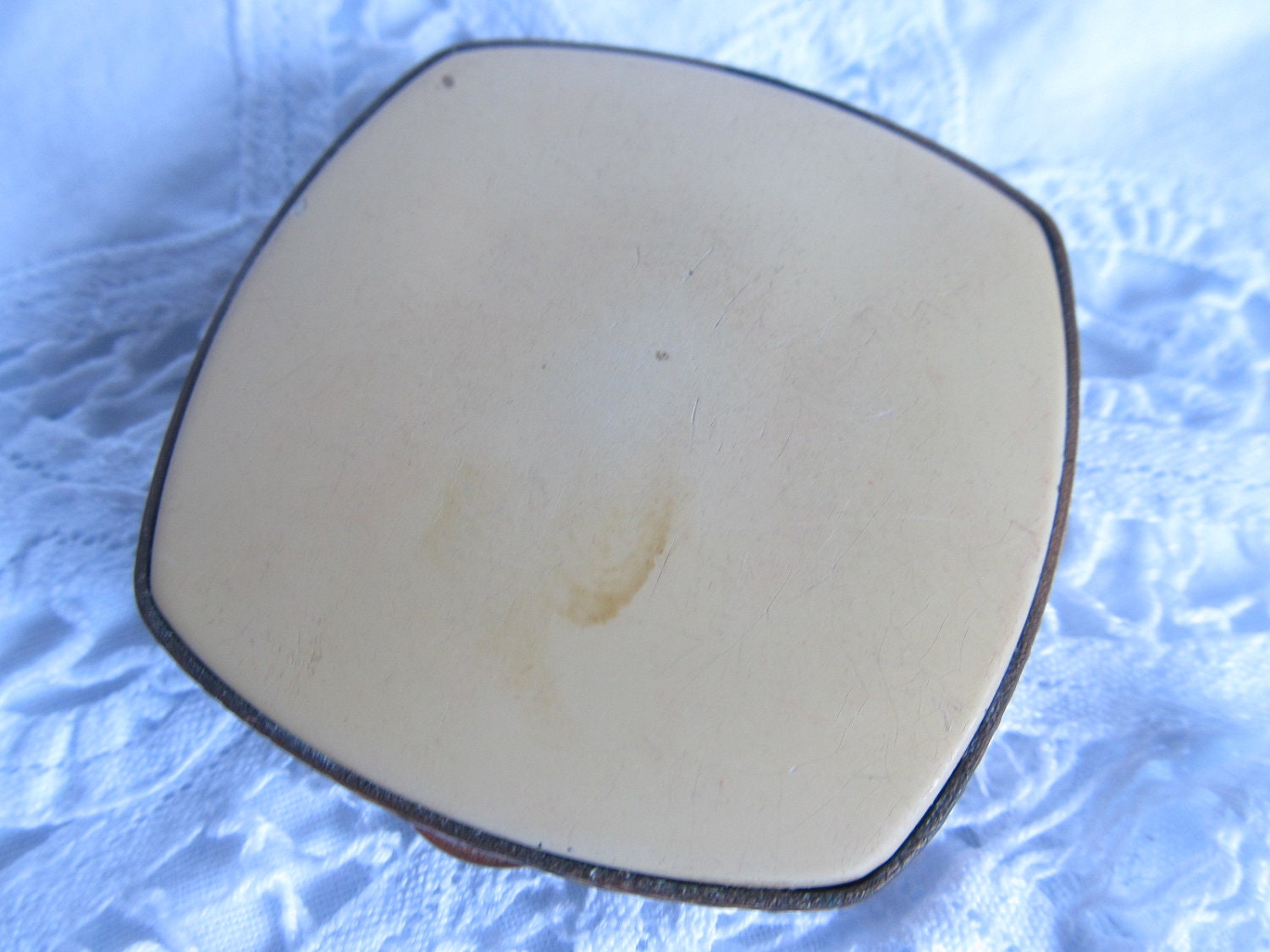 French Enamel Guillouche Powder Compact