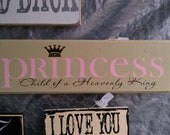 Princess, child of a Heavenly King, perfect for the little prince's nursery
