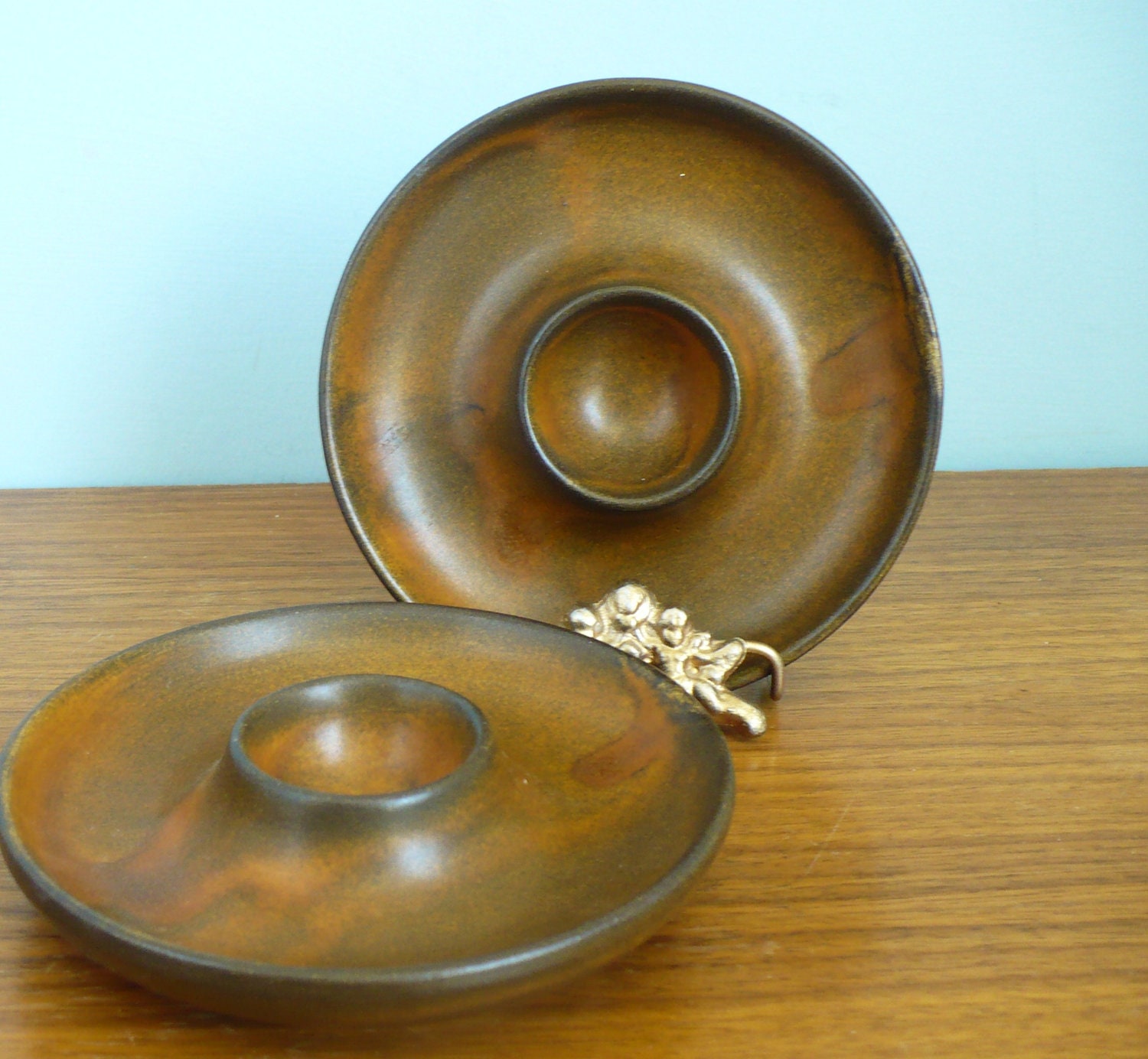 Egg Cups Stoneware Pair