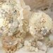 Bridesmaids Brooch Bouquets Wedding Bouquet  in Champagne and Ivory