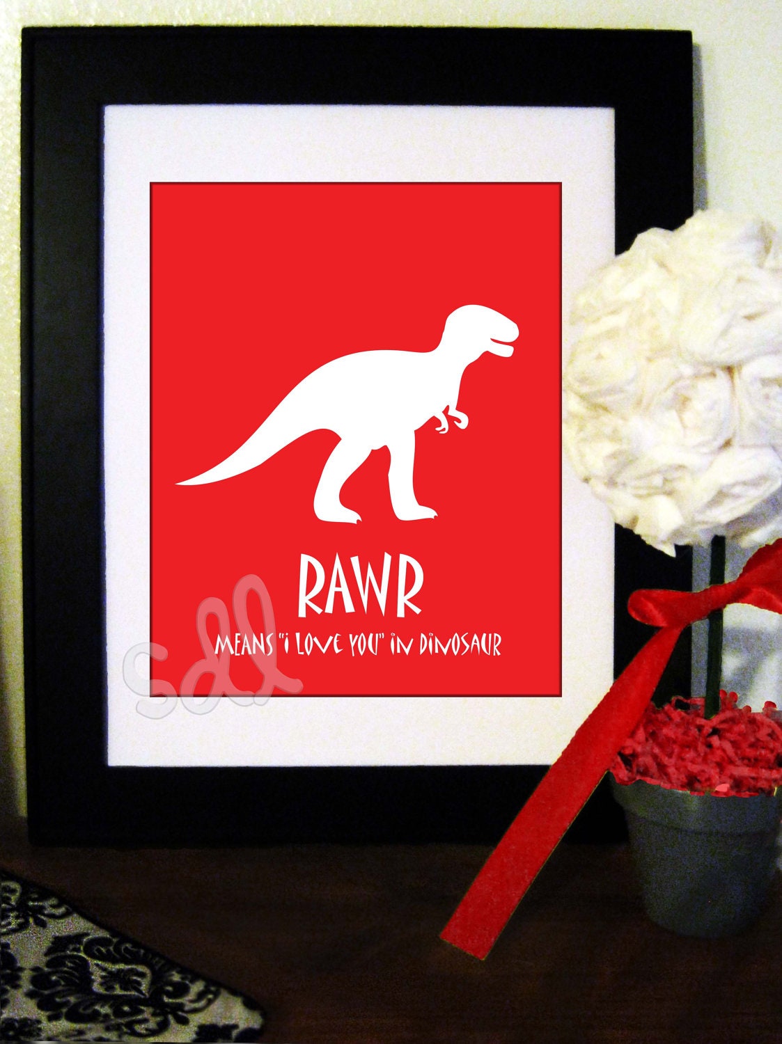 Rawr Means "I Love You" in Dinosaur Printable Quote 8x10 Il_170x135