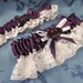 Batman Logo Bride's & Toss Garter set made in CUSTOM COLORS to match your wedding color scheme Geeky Comic Book Superhero Wedding