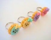 Eat Me Cookie Adjustable Ring (Pick One Color)