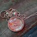 Map Pendant Necklace from Vintage Atlas NASHVILLE Tennessee