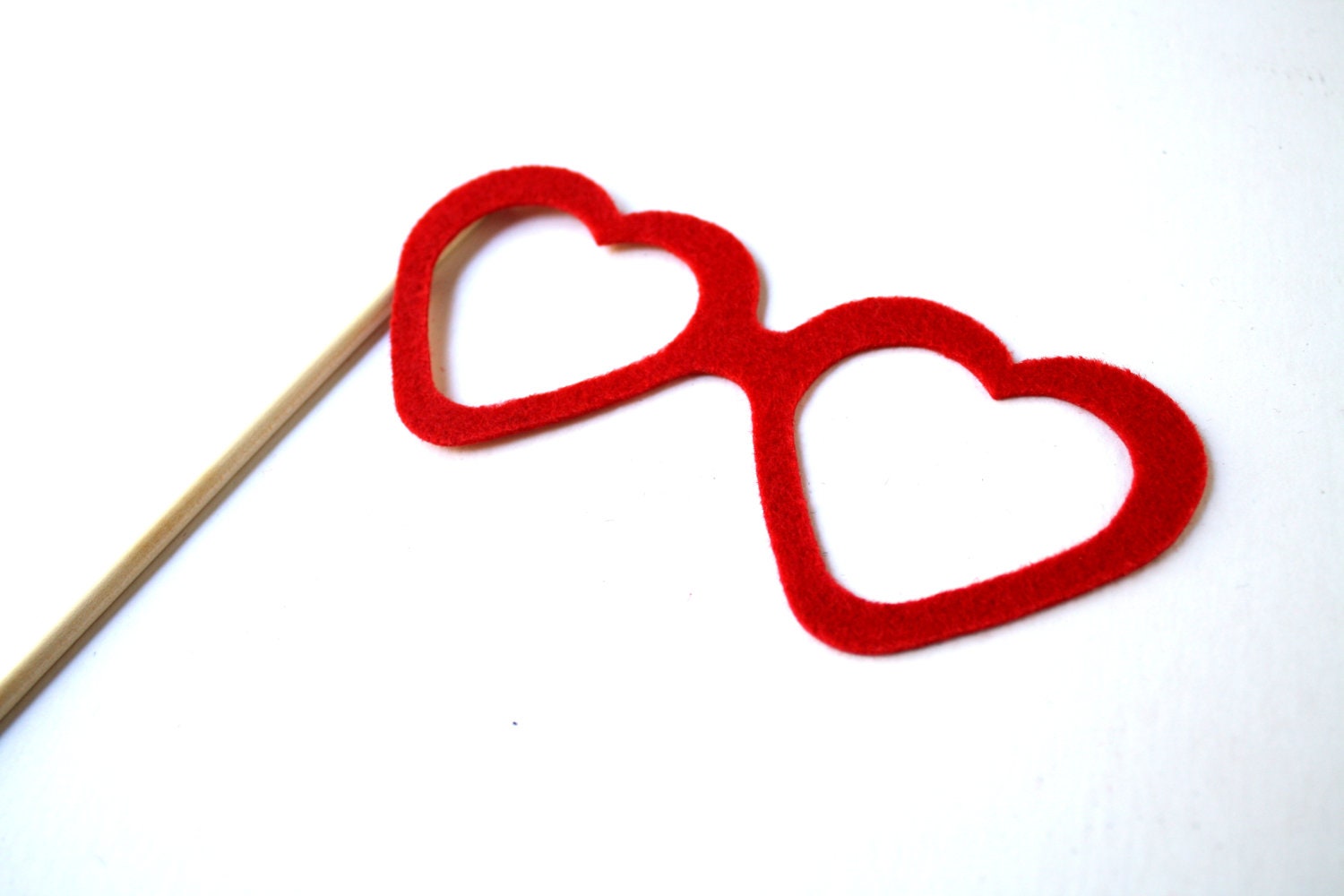 Photo booth Props. Wedding Photo Props. Mustache. Photo Props. Mustache on a Stick. Glasses on a Stick - The Sweetheart