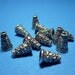 12 Tapered Cone shape Bead Caps 10 x 7mm
