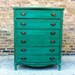 Vintage Dresser In Emerald Green RESERVED FOR RACHEL