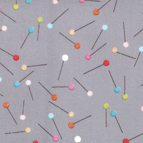 Sale... Sew Stitchy from Aneela Hoey for Moda, pins needle 1/2 yard, more yardage in stock