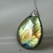 Labradorite Necklace, Solid Flash, Colorful Aqua, Mint, Amber, Blue, Honey Gold Sunrise Jewelry