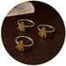Tiny Golden Arrowhead Ring