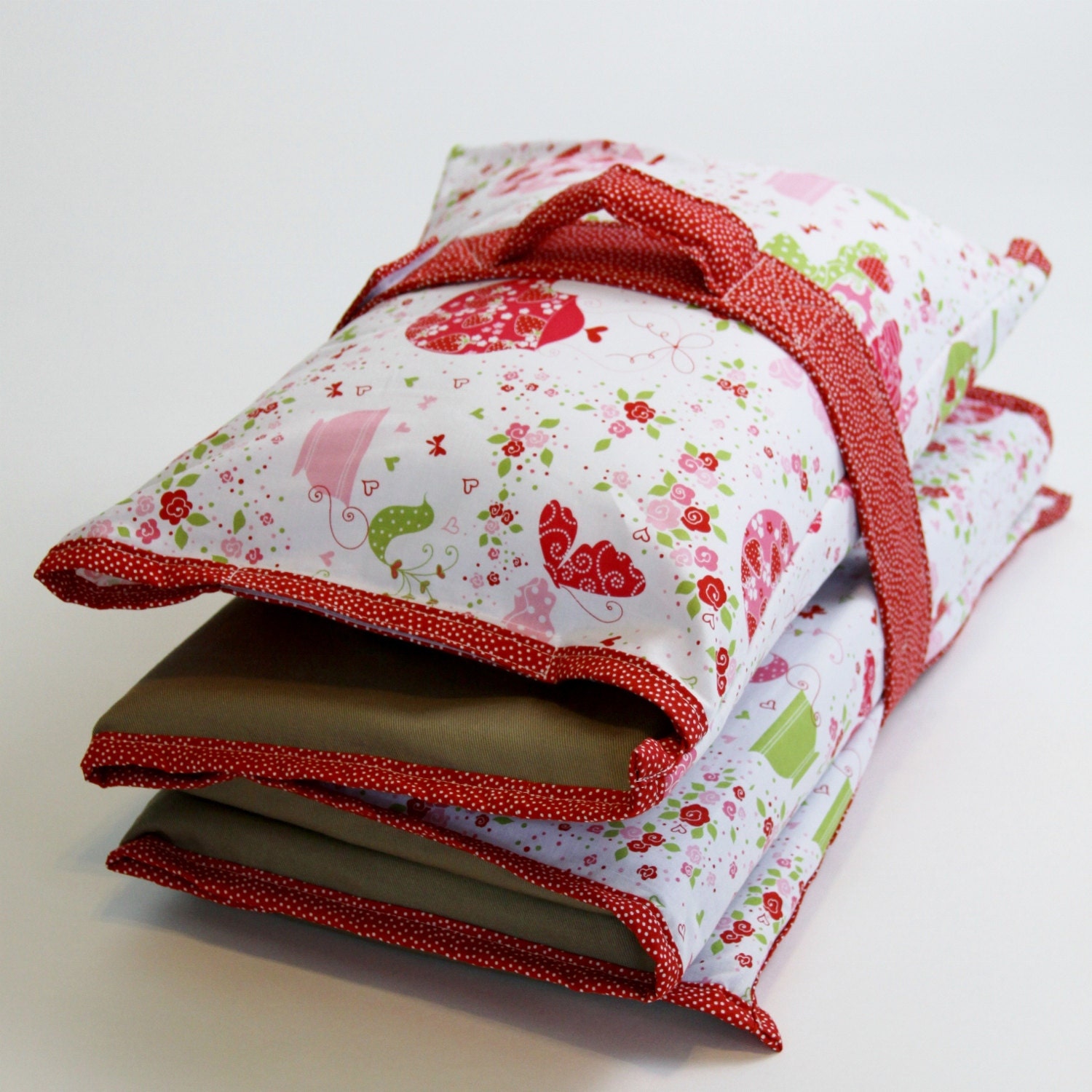 Pick a Print - Nap Mat Cover with Pillowcase, Handle and Strap - Kindermat Cover