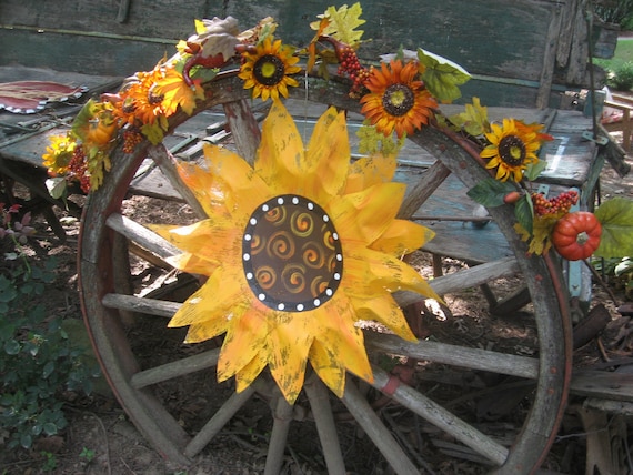 Sunflower Door Hanger By Abossard On Etsy 7689