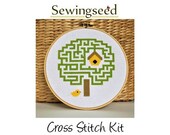 Cross Stitch Kit, Maze Tree