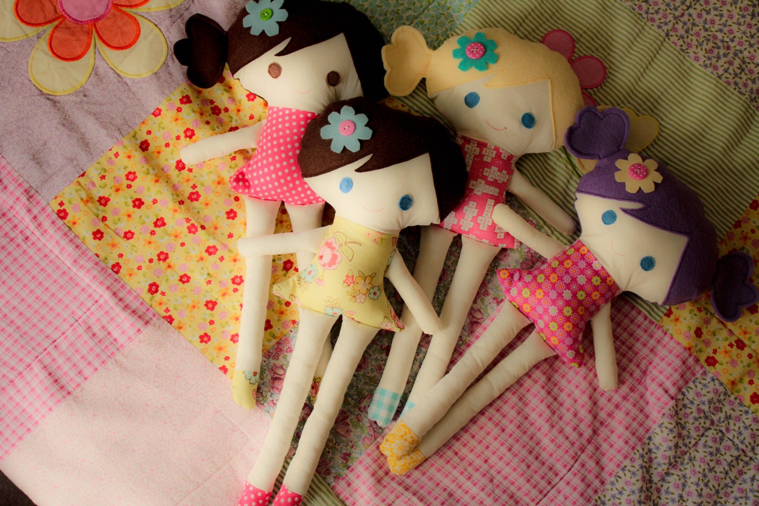 Girl Doll  18' tall Soft Plush