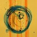 PEACE XXXV - Original Fine Art, Small Painting, 5x7, Gouache, Ink, Circle, Enso, Abstract, Spiritual