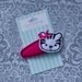 Boutique Baby White Tiger with Bow No Slip Felt Snap Hair Clip