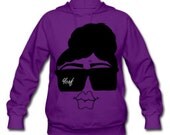 Womens Natural Boss Lady Hooded Sweatshirt