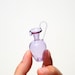 Miniature Pitcher in Purple, Hand Blown Glass