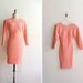 Vintage 1980s pink and white striped wiggle dress