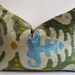 Sukan / SALE, Soft Hand Woven, Decorative Pillow,Throw Pillow Cover, ikat Velvet Pillow Cover,16x24inch, Green, Beige, Blue,Mustard