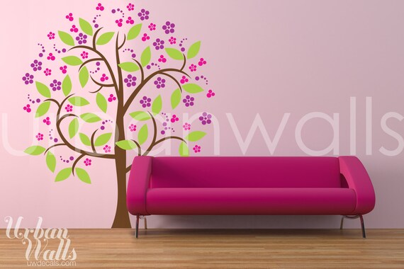 Vinyl Wall Sticker Decal Art - Girly Girl Tree