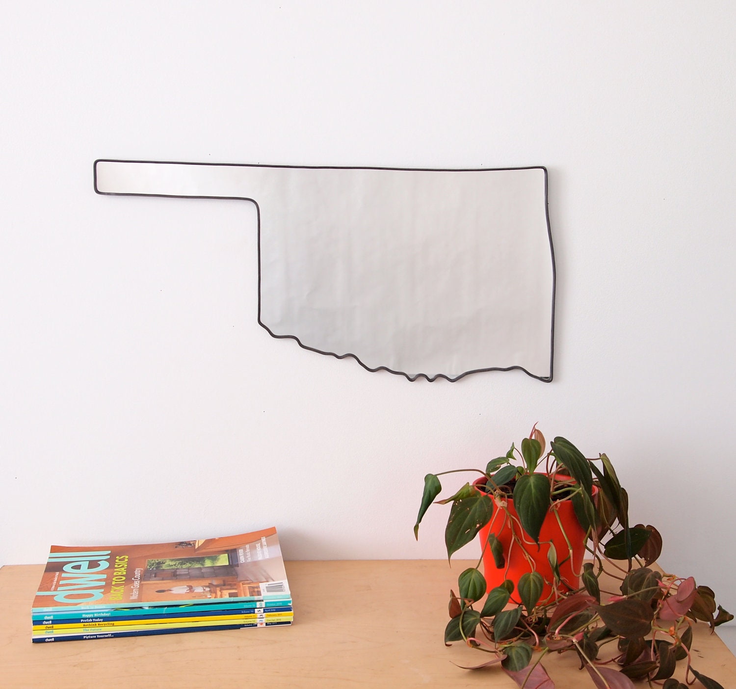 SALE / / / Oklahoma Mirror / Wall Mirror State Outline Silhouette