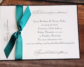 Ribbon Tying the Knot Save the Date Card Deposit