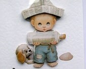 Ahoy There - Hand-Crafted 3D Decoupage Card - Blank for any Occasion (1477)