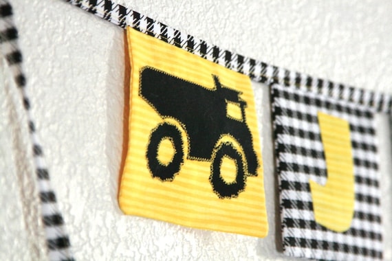 Tractor Truck Party Banner: Made to Order Il_570xn