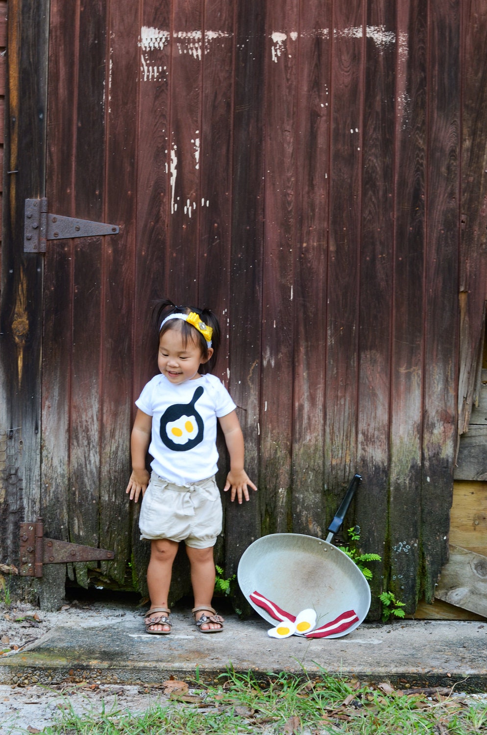 Bacon and Eggs Twin or Sibling Set - Bodysuits