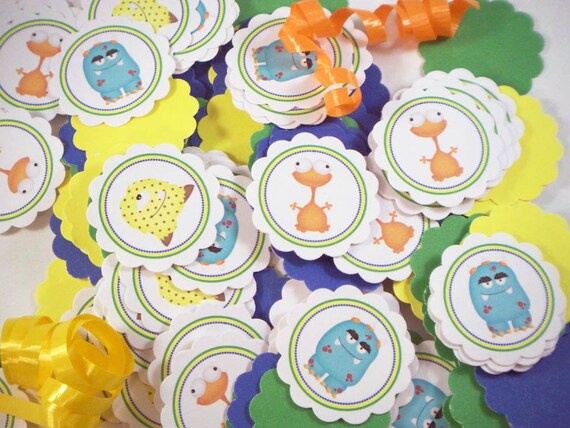 Monster Confetti : mini tags Il_570xn