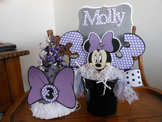 Minnie Mouse Purple 1st Birthday Party Package Il_570xn