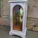 Jewelry Box White Wooden Distressed Necklace Bracelet Ring Storage