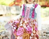 Girls Spring Dress - The Jewel Knot Dress  Sizes 12MO-8