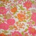 Vintage Bright Flowers Retro Fabric 2.5 Yards
