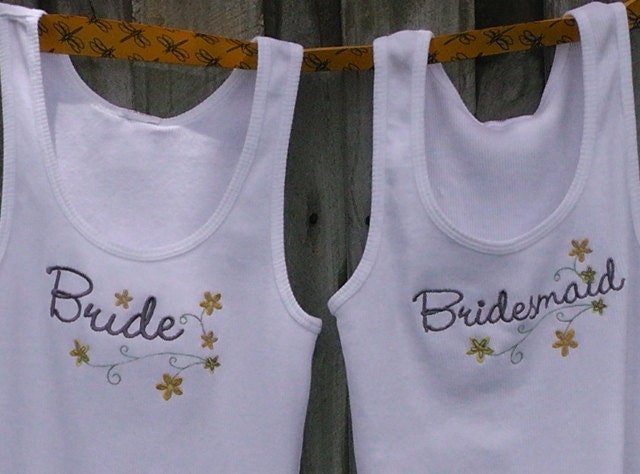 Bride-Bridesmaid Shirts or Tank Tops-Photo-Prop
