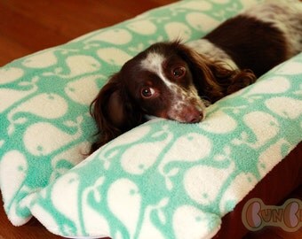 Cute Fluffy Whales Deluxe Bunbed Dog bed for Dachshunds or other small dogs