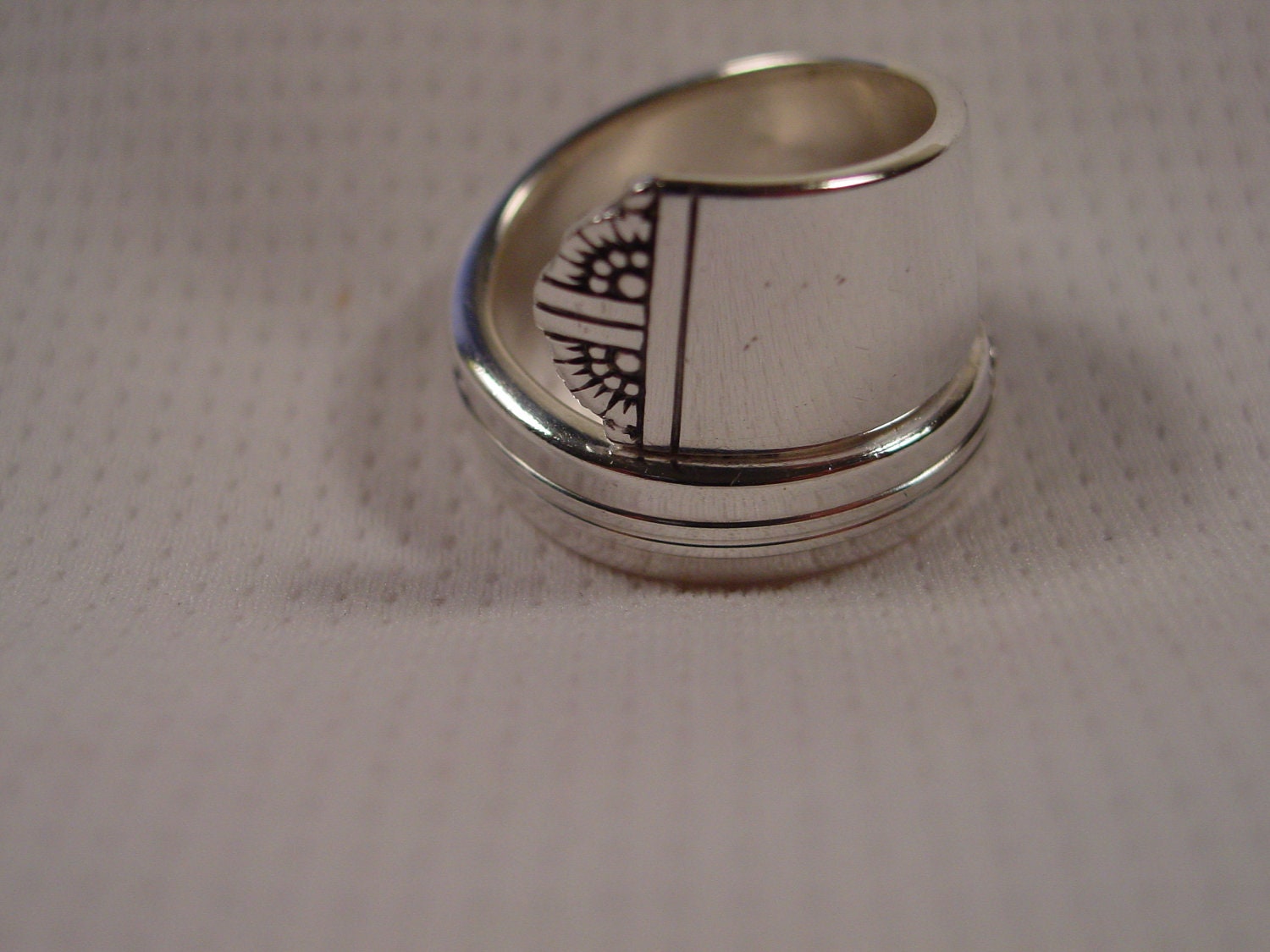 A Spoon Rings Plus Size 9 Wrapped Spoon Ring Vintage Spoon Jewelry t764