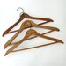 Vintage Wooden Hangers Set of Three