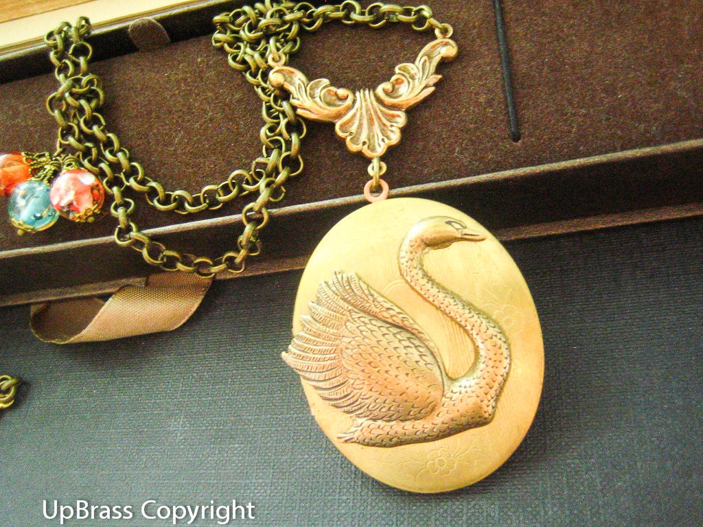 Swan Locket