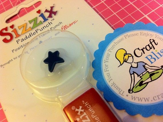 Sizzix Paddle Punch Star Primitive No.2 38-0825 New In Package Star Craft Punch Supplies Paper Punch Country Prim Scrapbook Die Cut Felt Il_570xn
