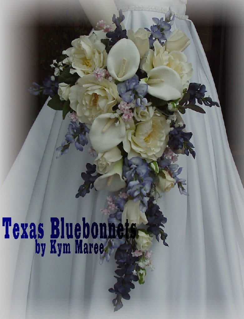 bluebonnet wedding bouquet