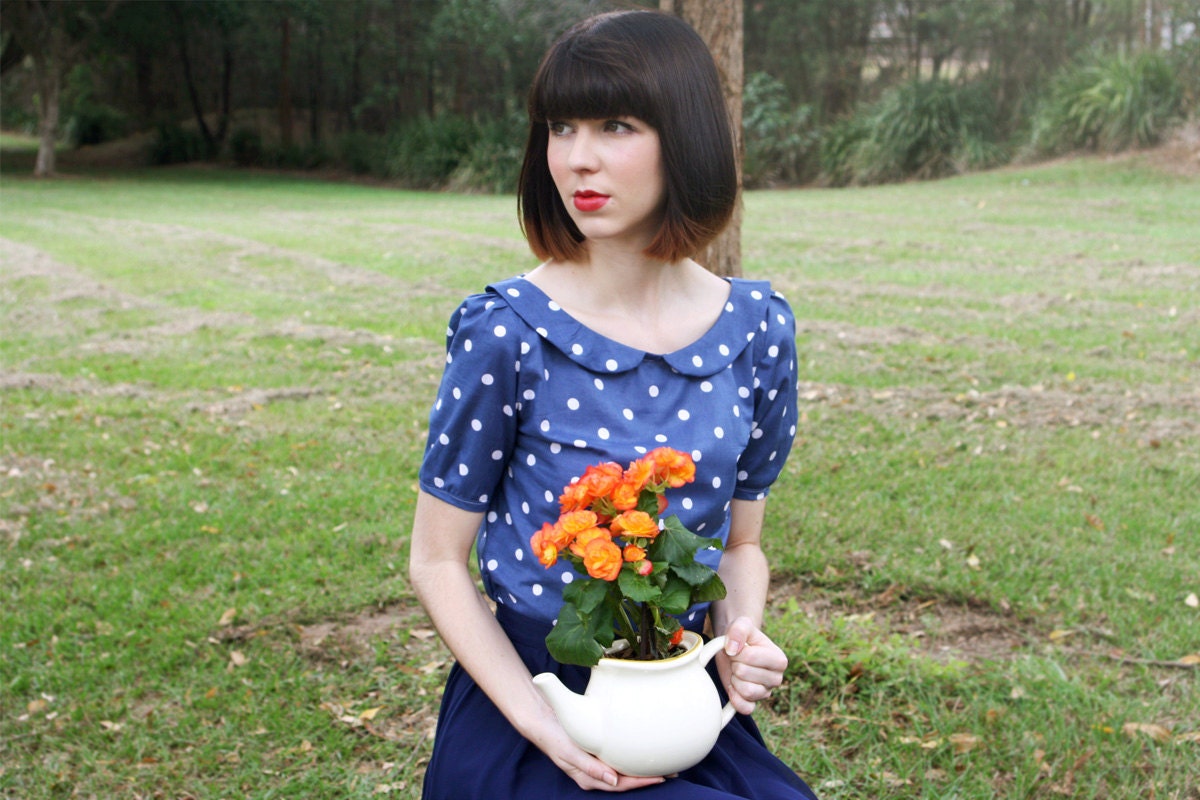Polka Dot Blouse - Made To Order