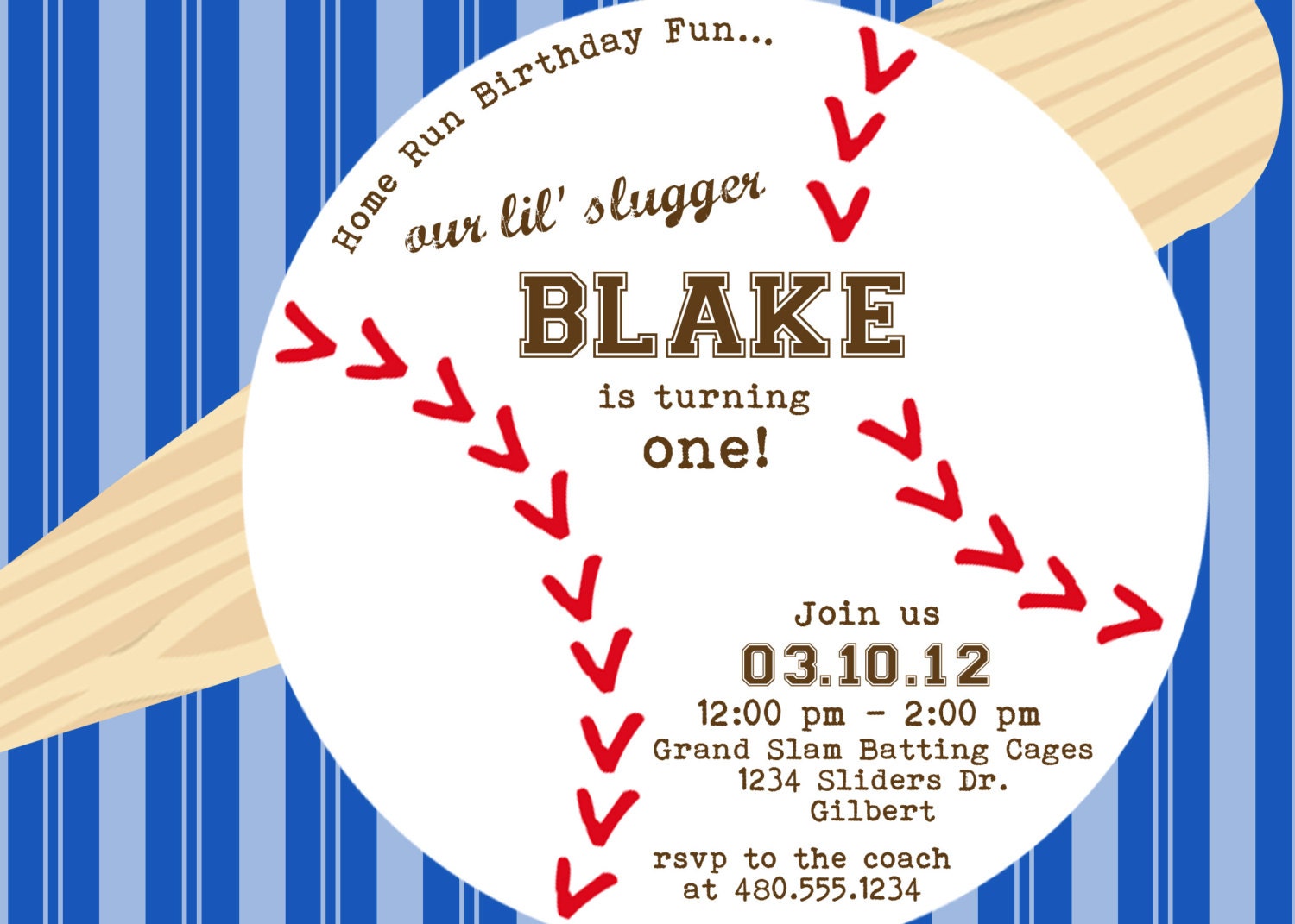 Baseball Theme Printable Party Birthday or Baby Shower Invite - Petite ...