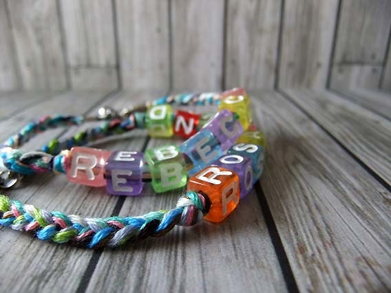 Name Day friendship bracelet / doll necklace - Made to order