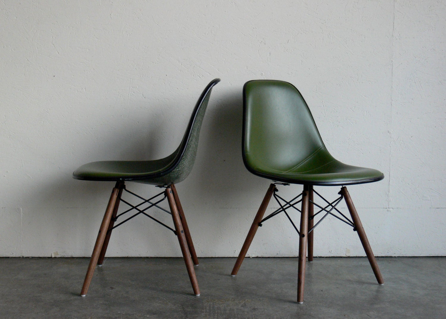 Eames for Herman Miller Dowel Base Side Chair-DSW (Set of 2)